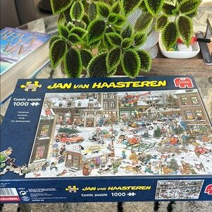 1000-Piece Blue Urban Cartoon Puzzle